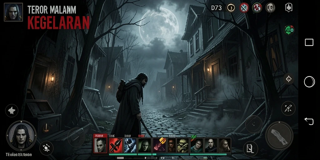 Gameplay D73 yang mencekam dan menegangkan.
