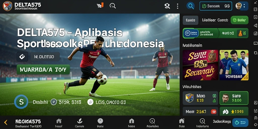Screenshot utama DELTA575 yang menunjukkan gameplay menarik dan fitur taruhan.