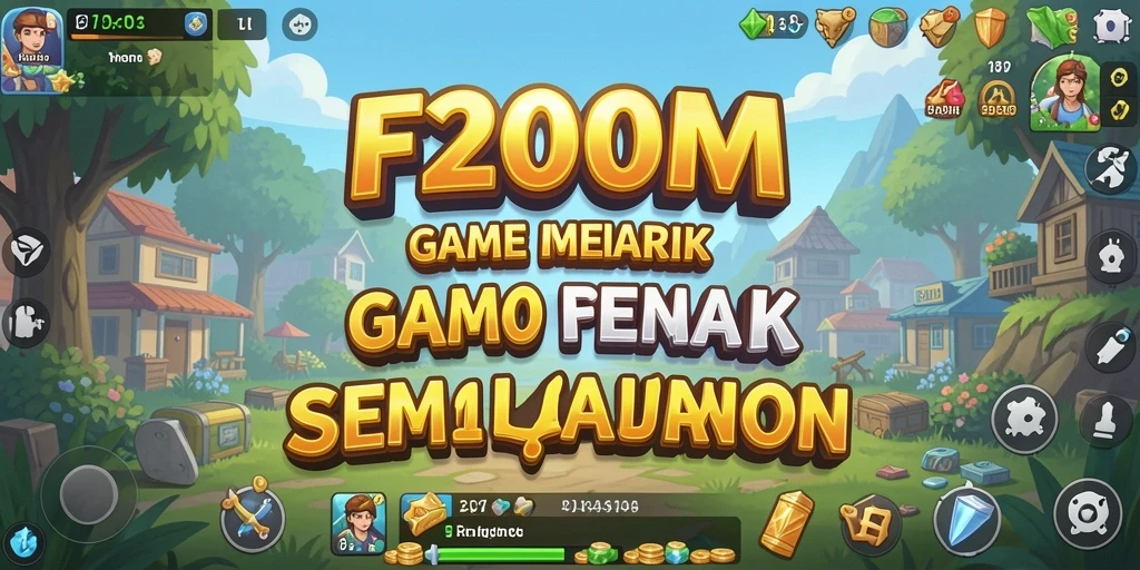 Tampilan gameplay F200M yang seru dalam mode Idle.