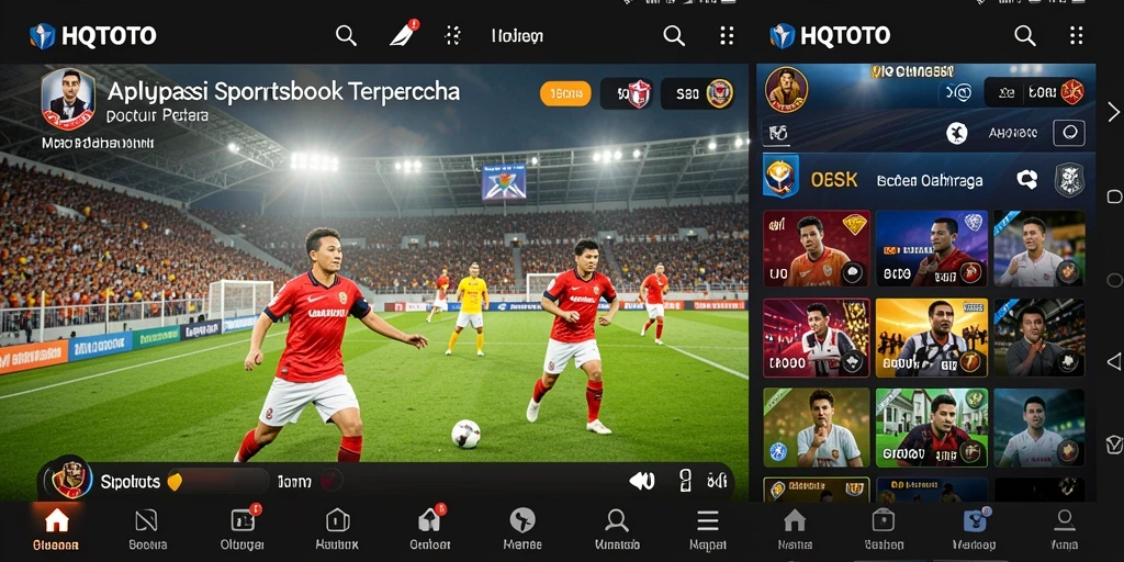 Tampilan gameplay HQTOTO dengan berbagai opsi taruhan olahraga.