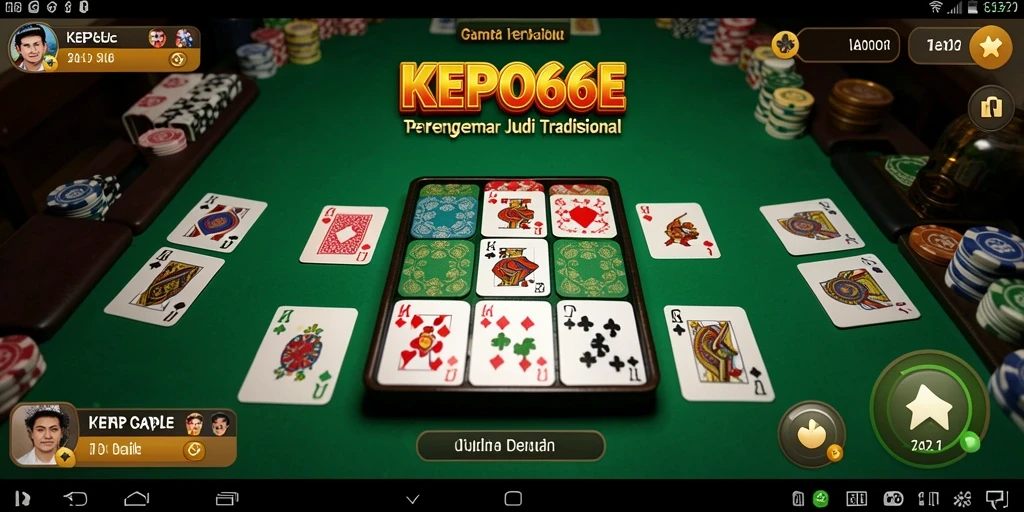 Tampilan seru gameplay Gaple di KEPO66.