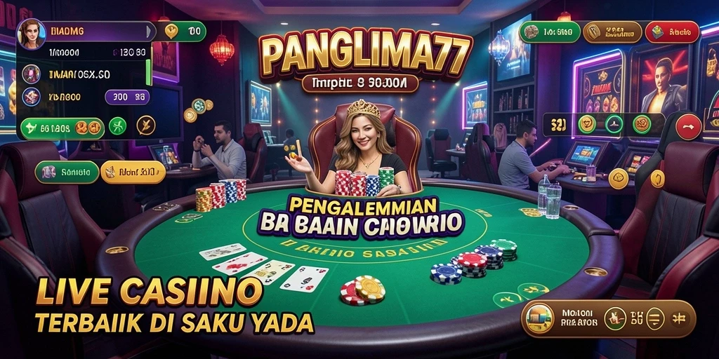 Tampilan gameplay menegangkan dan interaktif di PANGLIMA77.