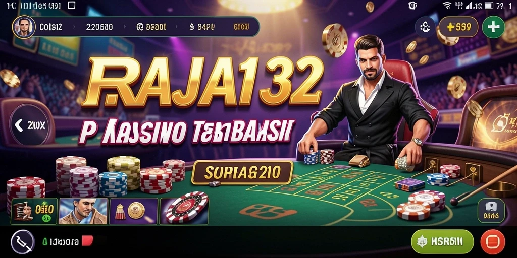 Tampilan gameplay kasino yang menarik di RAJA132.
