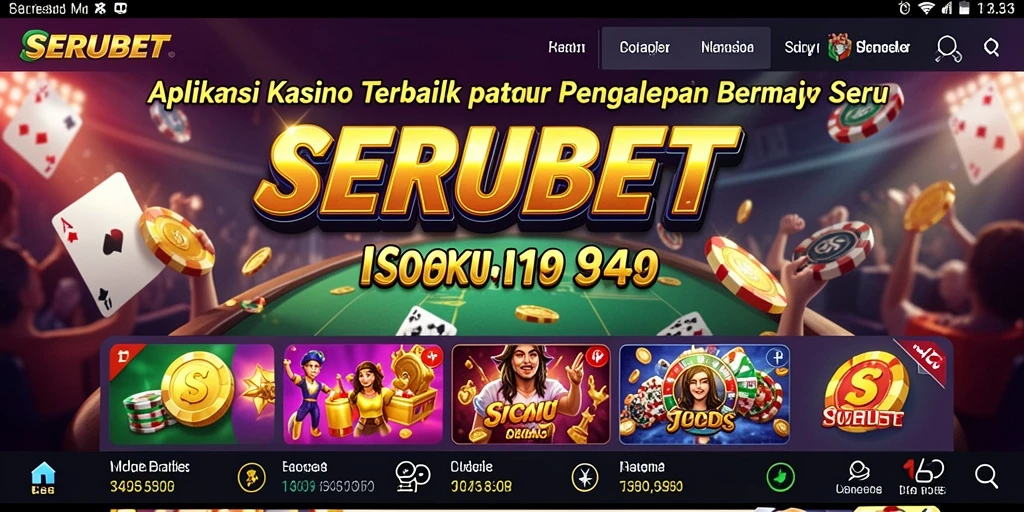 Tampilan screenshot SERUBET yang menampilkan gameplay Kasino yang menarik.